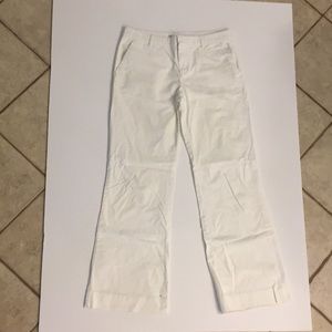 Gap white khaki wide leg pants size 6